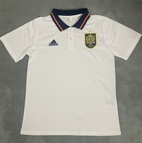2024/25 Spain White Thailand Soccer Polo Shirts-1095