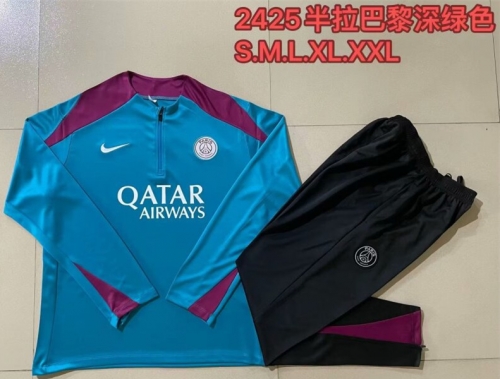 2024/25 Paris SG Dark Green Thailand Soccer Uniform-815