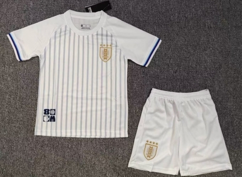 Kids 2024/25 Uruguay Awat White Kids/Youth Soccer Uniform-530/BLY/SKE