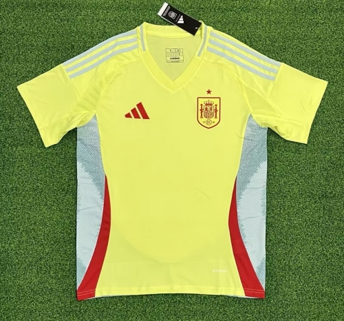 2024/25 Spain Away Yellow Thailand Soccer Jersey AAA-705/320/416