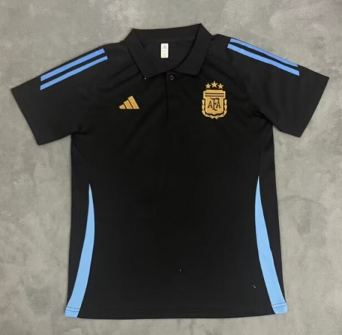 2024/25 Argentina Black Thailand Soccer Polo Shirts-BY