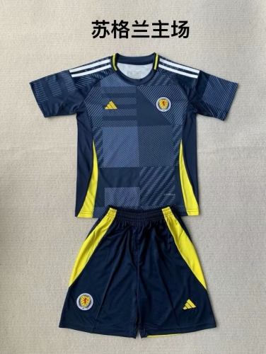 2024/25 Scotland Home Royal Blue Soccer Uniform-208