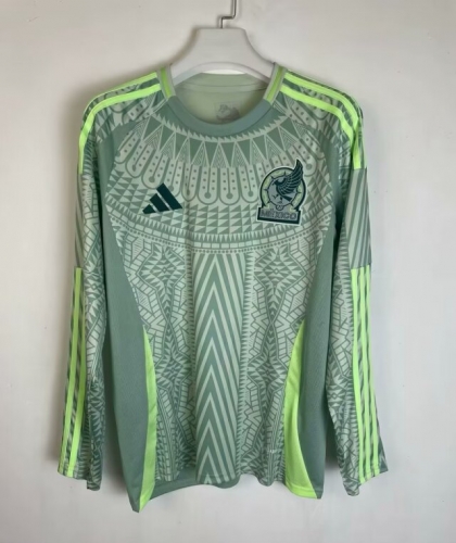 2024/25 Mexico Green Thailand LS Soccer Jersey AAA-410