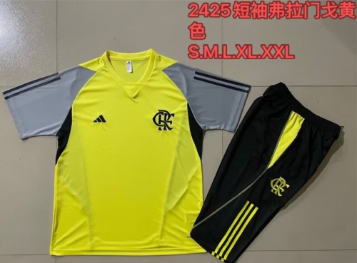 2024/25 Flamengo Yellow Shorts-Sleeve Thailand Soccer Jersey-815