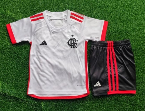 2024/25 Flamengo Away White Kids/Youth Soccer Uniform-812/123