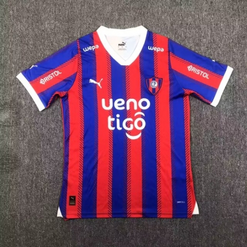 2024/25 Cerro Porteño Home Red & White Thailand Soccer Jersey AAA-417