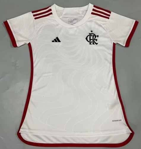 2024/25 CR Flamengo Away White Thailand Women Soccer Jersey AAA-908
