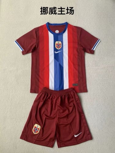 2024/25 Norway Home Red Soccer Uniform-208