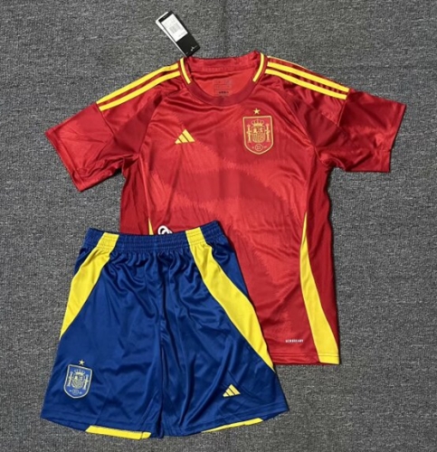 2024/25 Spain Home Red Thailand Soccer Uniform-36/302/315