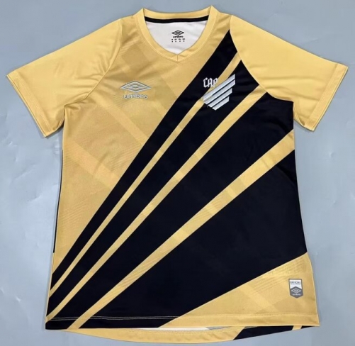 2024/25 Club Athletico Paranaense Away Black & Yellow Thailand Female Soccer Jersey AAA-908