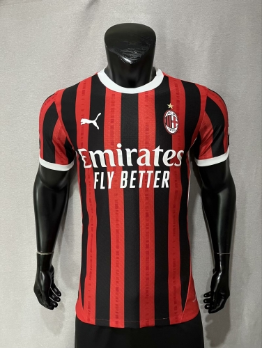 Player Version 2024-2025 AC Milan Home Red & Black Thailand Soccer Jersey AAA-210/MY/416