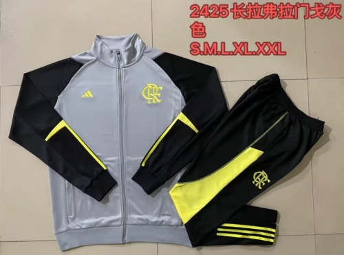 2024/25 Flamengo Light Gray Thailand Jacket Uniform-815