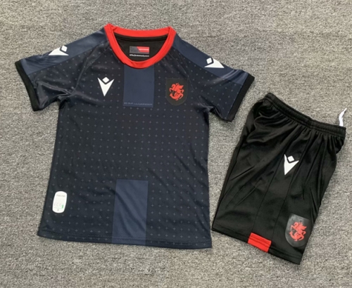 2024/25 Georgia 2nd Away Black Kids/Youth Soccer Uniform-1040