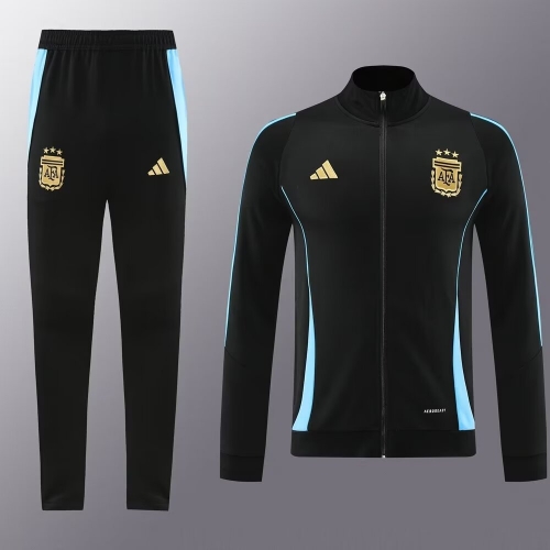 2024/25 Argentina Black Soccer Jacket Uniform-LH