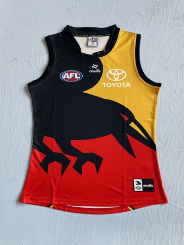2024 AFL Crows Red &Black Thailand Rugby Shirts-805