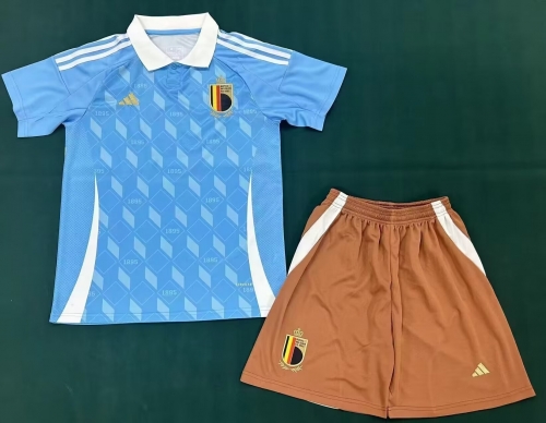 2024/25 Belgium Away Blue Soccer Uniform-SKE