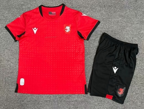 2024/25 Georgia Away Red Kids/Youth Soccer Uniform-1040