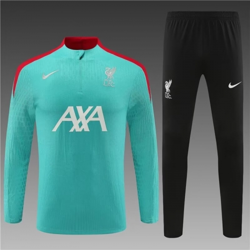 Player Version 2024/25 Liverpool Green Soccer Tracksuit Uniform-801