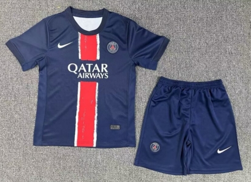 kids 2024/25 Paris SG Home Blue Kids/Youth Soccer Uniform-522/BLY/123