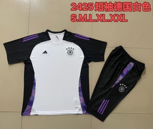 2024/25 Germany White Shorts-Sleeve Thailand Soccer Uniform-815