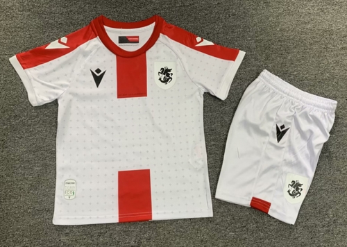 2024/25 Georgia Home White Kids/Youth Soccer Uniform-1040