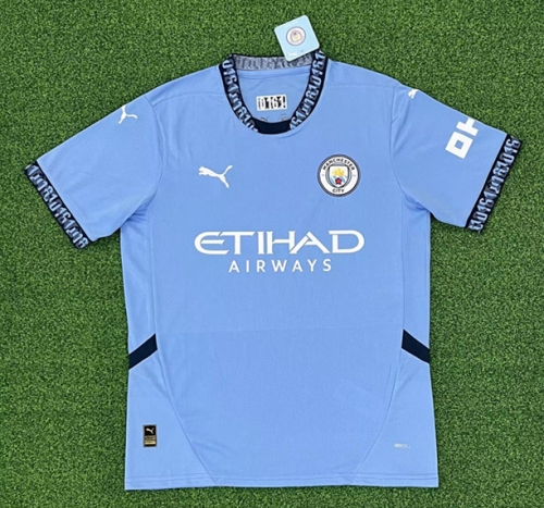2024/25 Manchester City Home Blue Thailand Soccer Jerseys AAA-320/416/705