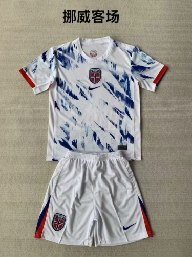 2024/25 Norway Away White Soccer Uniform-208