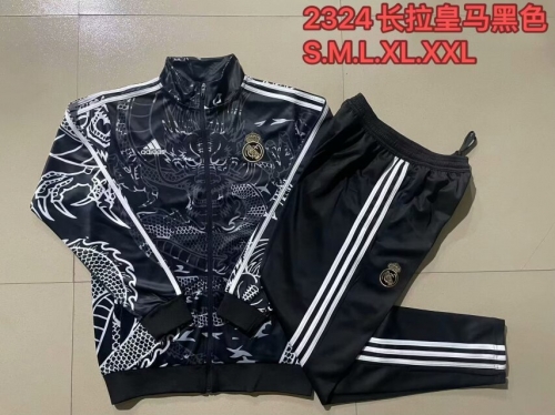 2023/24 Real Madrid Black Thailand Jacket Uniform-815