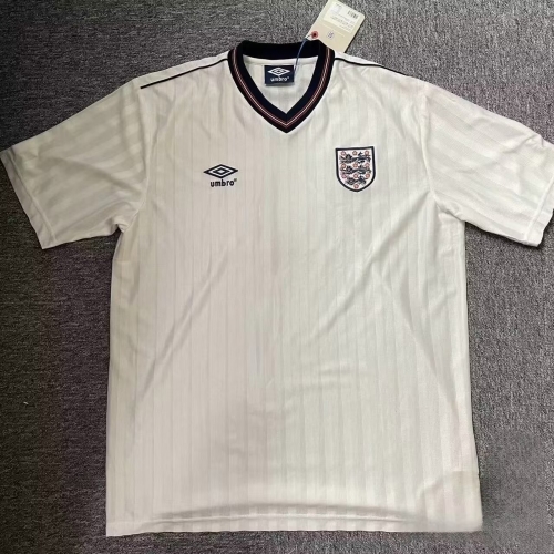 86 Retro Verison England Home White Thailand Soccer Jersey AAA-1041