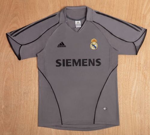 05/06 Retro Version Real Madrid 2nd Away Gray Thailand Soccer Jersey AAA-1041