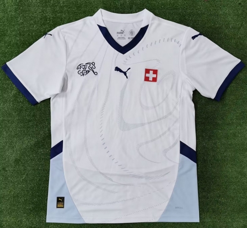 2024/25 Switzerland Away White Thailand Soccer Jersey AAA-416