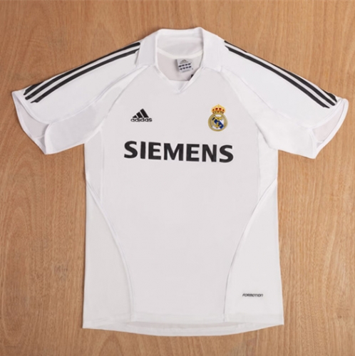 05/06 Retro Version Real Madrid Home White Thailand Soccer Jersey AAA-1041