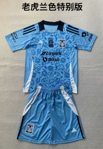 Kids 2024/25 Special Version Tigres UANL Blue Kids/Youth Soccer Uniform-208