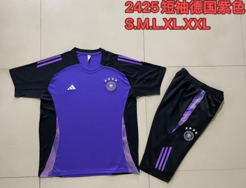 2024/25 Germany Purple Shorts-Sleeve Thailand Soccer Uniform-815