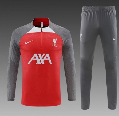 Player Version 2023/24 Liverpool Red Soccer Tracksuit Uniform-801