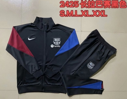 2024/25 Barcelona Black Thailand Soccer Jacket Uniform-815