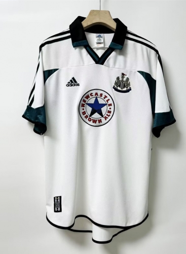 1999-2000 Retro Version Newcastle United Away White Thailand Soccer Jersey AAA-2011