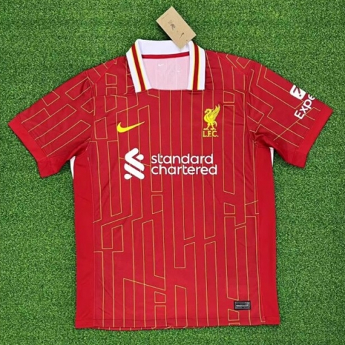 With Adv 2024/25 Liverpool Home Red Thailand Soccer Jersey AAA-522/705/416