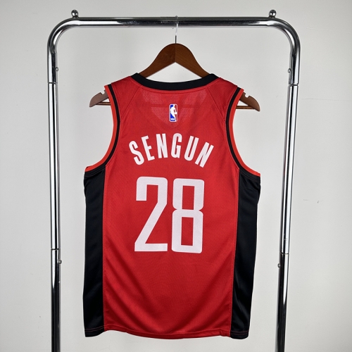 2024 Season Feiren Limited Version Houston Rockets  Red NBA #28 (SENGUN) Jersey-311