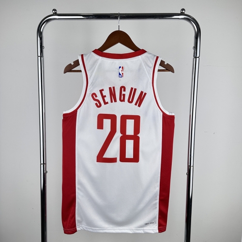 2024 Season Feiren Limited Version Houston Rockets White NBA #28 (SENGUN) Jersey-311