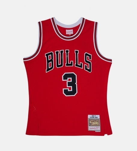 MN Hot Press Retro 16-17 Version Chicago Bull NBA Red #3 Jersey-311