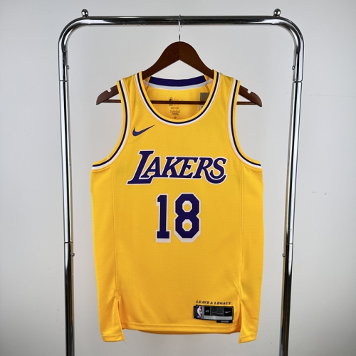 LE SSERAFIM NBA Los Angeles Lakets Yellow #18 Jersey-311