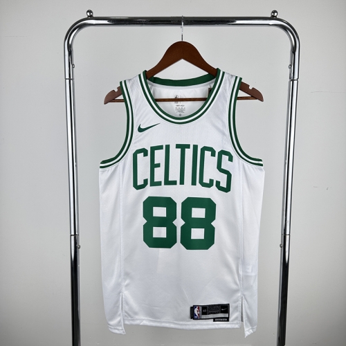 Boston Celtics Home White NBA #88 Jersey-311