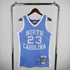 MN Hot Press Retro Version NORTH CAROLINA Los Angeles Lakers Blue #23 Jordan NBA Uniform-311