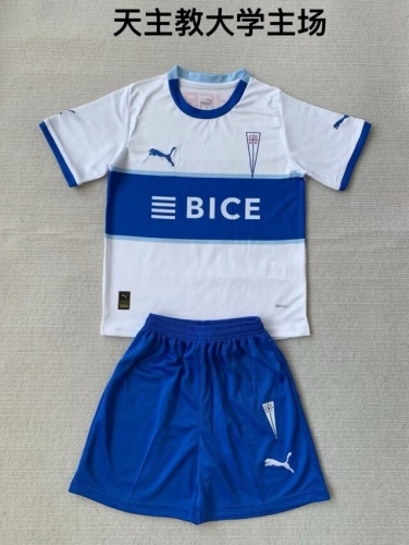 Kids 2024-25 Universidad Católica Home White Kids/Youth Soccer Uniform-208