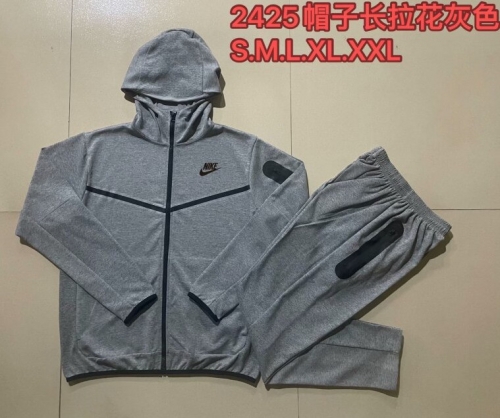 2024/25 Nike Dark Gray Thailand Soccer Jacket Uniform With Hat-815
