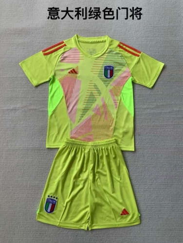 2024/25 Italy Goalkeeper Green Soccer Uniform-208