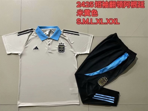 2024/25 Argentina Rice Yellow Thailand Polo Unifrom-815