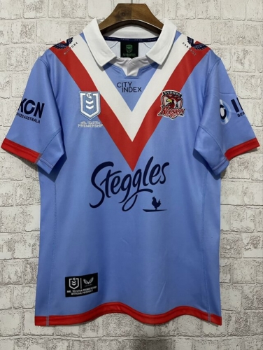 2024 Rooster Royal Blue Thailand Rugby Shirts-805