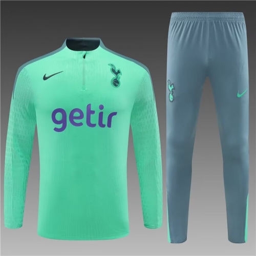 Player Version 2024/25 Tottenham Hotspur Green Thailand Soccer Tracksuit Uniform-801